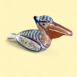 TONALA J. SANTANA MEXICAN ART POTTERY PELICAN